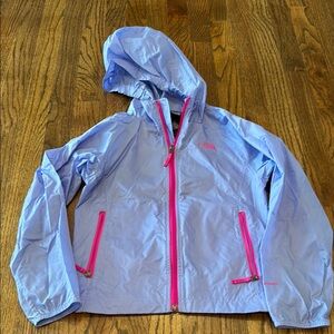 Kids Blue and Pink Jacket.  North face like new.  Small 7/8